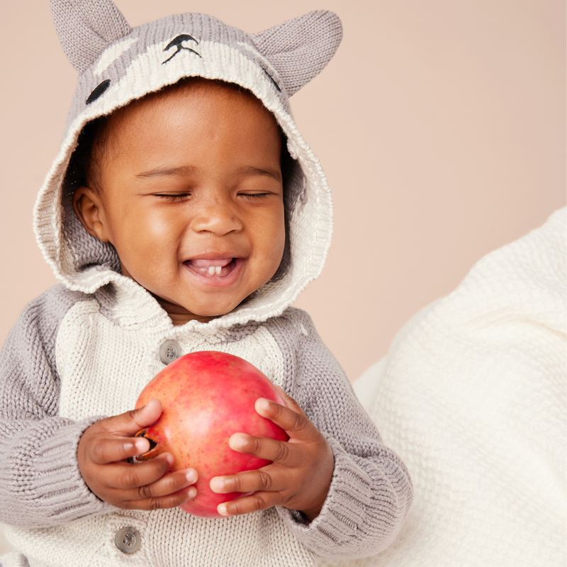 Husky Ears Baby Cardigan