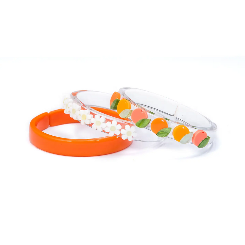 Daisy Tangerine Bangles