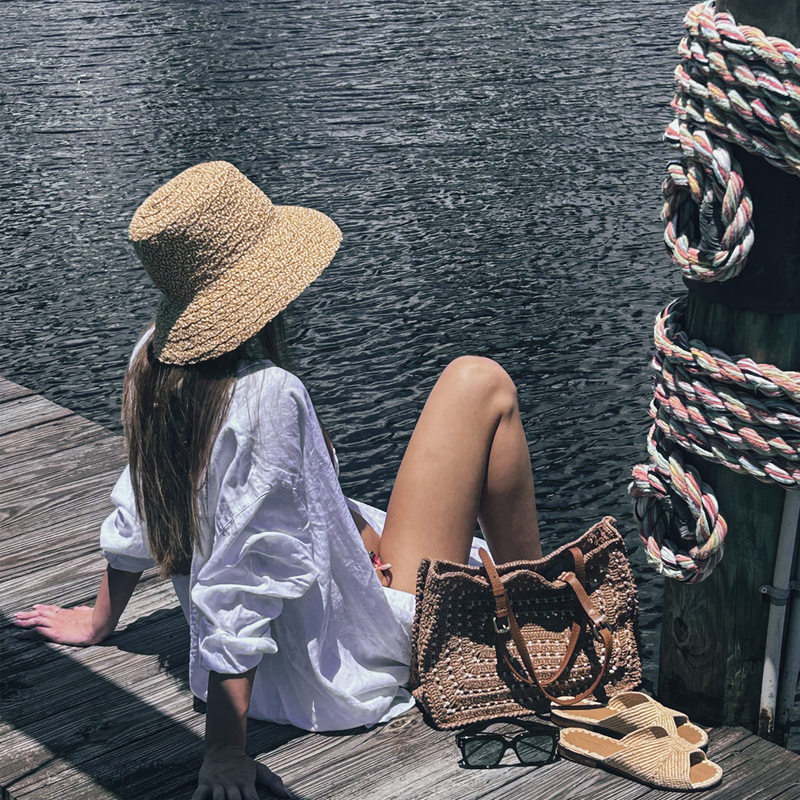 Glacier Crochet Tote Bag