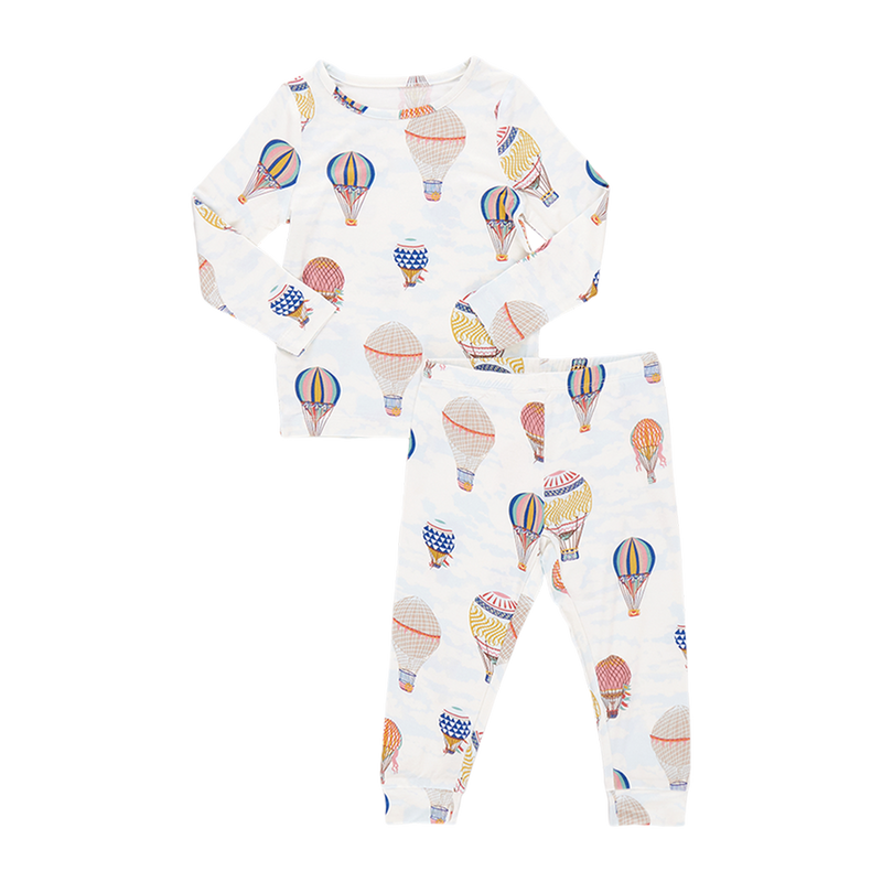 Kids Bamboo Pj Set - Hot Air Balloons