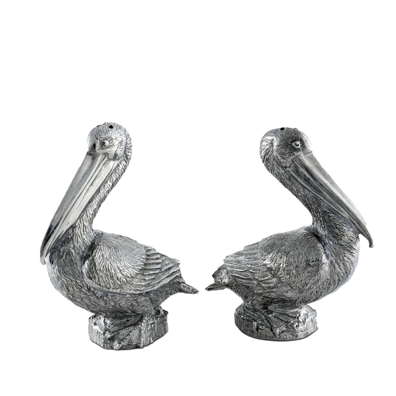 Pewter Pelicans Salt & Pepper Set