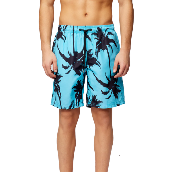 Long Elasticated Waist Multi Palm Boardshort