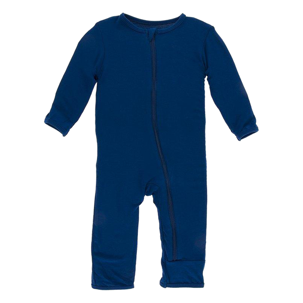 Solid Coverall with Zipper