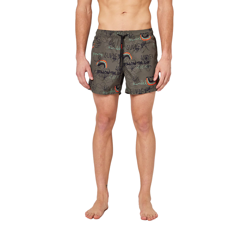 KIDOODLE PRINT Stretch Waist Swim Trunks