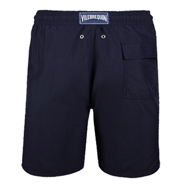 SOLID LONG CUT SWIM SHORTS