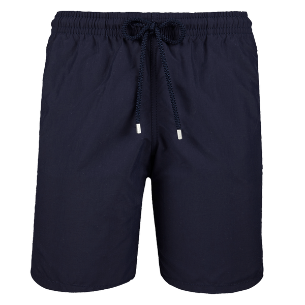 SOLID LONG CUT SWIM SHORTS