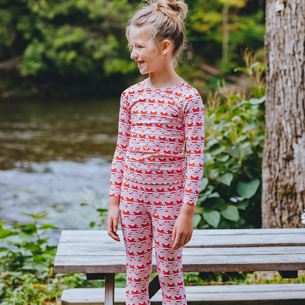 Kids Organic PJ Set- Santas